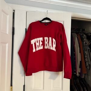 Red 'The Bar' Sweatshirt